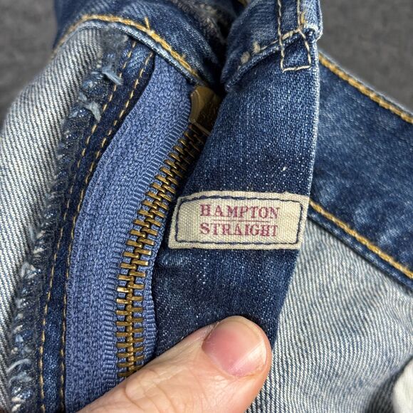 Polo Ralph Lauren Jeans Mens 36x34 Blue Hampton Straight Medium Wash Selvedge - Picture 5 of 16